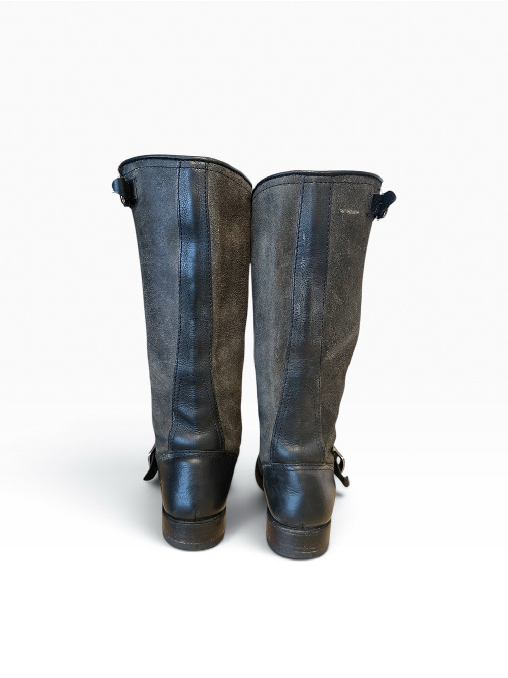Frye Vintage Veronica Slouch Knee High Black Leather Boots 8.5 - Picture 4 of 12